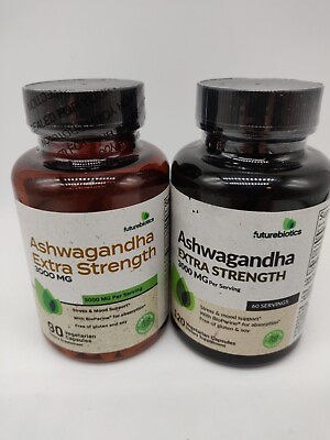 #ad Futurebiotics Ashwagandha Extra Strength Stress amp; Mood Support Exp 08 2025 $23.70