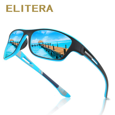 ELITERA Polarized Sunglasses Men Classic Square Driving Sport Sun Glasses Male $15.92