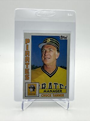 #ad 1984 Topps Chuck Tanner Baseball Card #291 NM Mint FREE SHIPPING $1.25