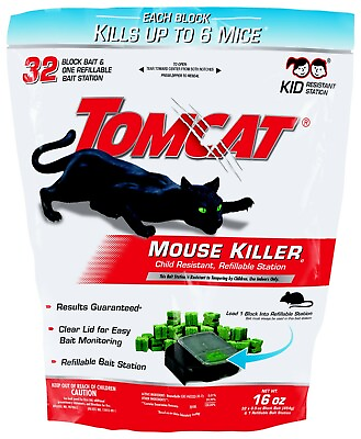 #ad Tomcat Mouse Killer Child Resistant Refillable Station $16.65