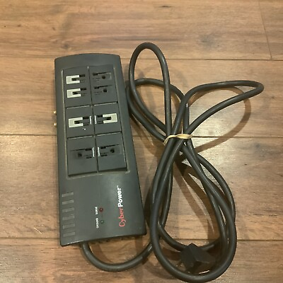 #ad #ad Surge Protector Suppressor 6 Foot Power Tap Cyberpower 8 Outlets WORKS $9.09