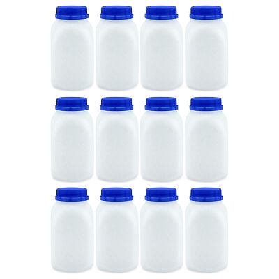 #ad 8oz Plastic Milk Bottles 12pk; HDPE Bottles for Milk Juice Juicing $13.99