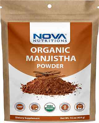 #ad Nova Nutritions Certified Organic Manjistha Powder 16 OZ 454 gm $17.99
