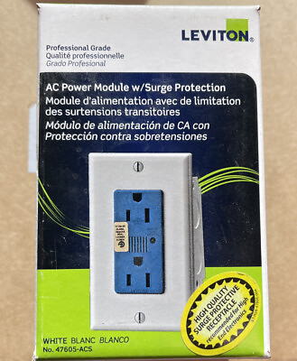 LEVITON Structured Media Single AC Power Modular System 47605 ACS $31.50