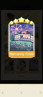 #ad CHEAPEST Monopoly go 5⭐ stickers Monopoly Tunes $5.80