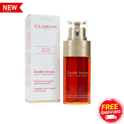 #ad Clarins Double Serum Complete Age Control Concentrate Serum 2.5 oz 75 ml NEW.. $51.50