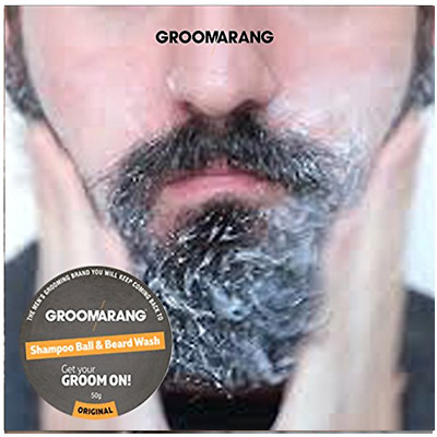 #ad Mens Shampoo Ball amp; Beard Wash Cleanse Moisturise Nourish Your Facial Hair 50g GBP 7.99