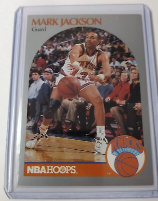 #ad 1990 91 Hoops Mark Jackson #205 Menendez Brothers New York Knicks EX MT $8.00