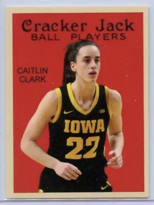 #ad Caitlin Clark RC 2024 Cracker Jack “College Series” 2 1 4” X 3” Ball Players $11.55