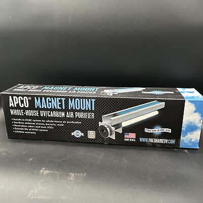#ad Fresh Aire TUVAPCOMAG15ER2 APCO Magnetic Mount WholeHouse UV Carbon Air Purifier $224.99