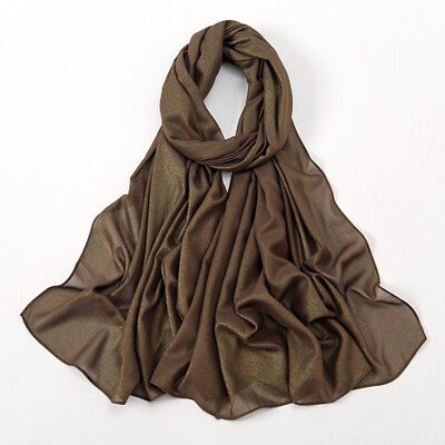 #ad Muslim Women Chiffon Long Scarf Shawl Islamic Wrap Headscarf Hijab Arab 175*70CM $10.44