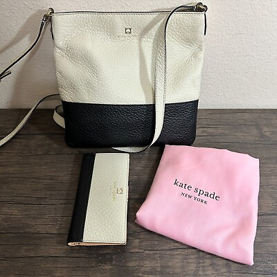 #ad KATE SPADE NEW YORK Southport Avenue Set Crossbody and Wallet Two Tone 2494 $59.99