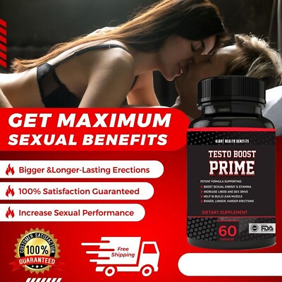 #ad Testosterone Booster for Men Male Enlargement Pills Endurance Boost Sex Drive $25.99