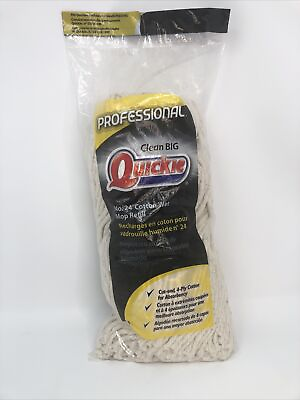 #ad Quickie Pro 0381 #24 Cotton Wet Mop Refill Head for #038 or #040 Mop Handle $19.20
