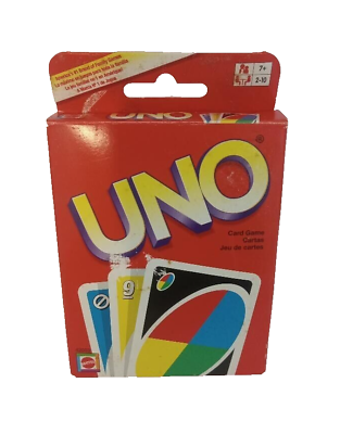 #ad Mattel UNO Classic Card Game Red Blue Yellow Green Adults Kids Manual Complete $11.06