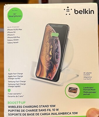 #ad Belkin Boost Up Wireless Charging Stand 10W Qi Charger for iPhone 15 14 Max S24 $17.99