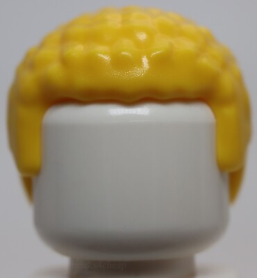 #ad Lego Yellow Minifig Hair Male with Coiled Texture $1.25