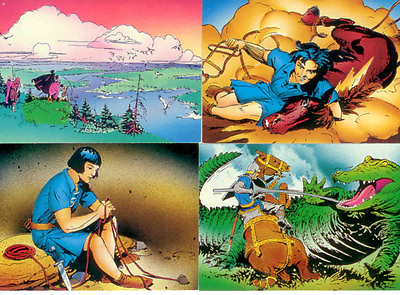#ad 1995 Comic Images Prince Valiant Fantasy Art Trading Card Set 90 AU $40.00