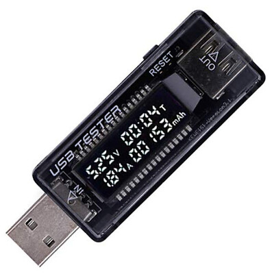 USB Power Tester Voltage Current Capacity Meter 4 20V 3A Test Chargers amp; Cables $5.99