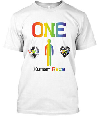 #ad One In Same Love Is Love World Human Race T Shirt Made in USA Size S to 5XL $22.57