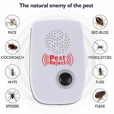 #ad Enhanced Ultrasonic pest killer Electronic Anti Mosquito Insect mouse Repelle Bh $4.07