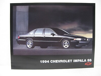 #ad 1994 Chevrolet Impala SS Fact Sheet Car Dealer Sales Brochure $12.95