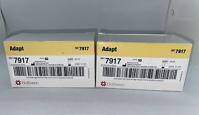 #ad 50 Hollister Adapt 7917 Skin Protective Wipes No Sting Exp 2025 2 Boxes $20.00