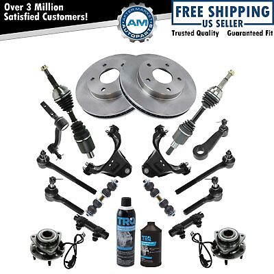#ad 23 Piece Steering Suspension amp; Brake Kit Control Arms Axles Tie Rods Brakes New $551.05