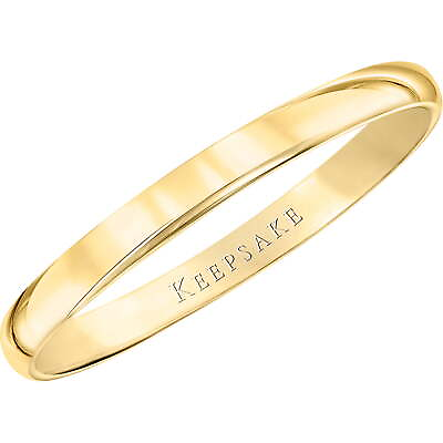 #ad Keepsake Women#x27;s 10kt Yellow Gold Wedding Band 2mm $90.59