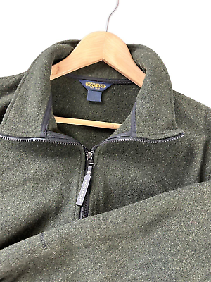 #ad Vintage Woolrich John Rich Mens Army Green Jacket Wool M Unlined Full Zip $59.99