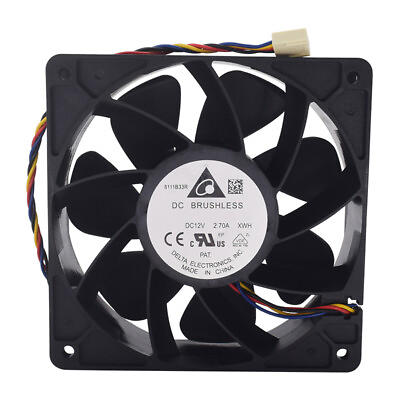 Antminer S5 S5 Replaccement Fan DC 12V 2.70A 120 * 120 * 38mm $16.99