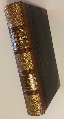 #ad 1876 William Shakespeare’s Dramatiske Vaerker Bind 9 10 Danish Or German? $87.46