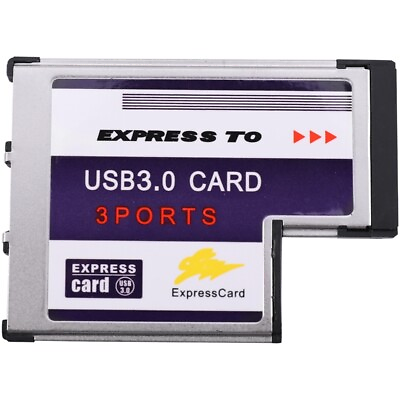 #ad 3 Port Hidden Inside USB 3.0 To Express Card 54mm Adapter Converter Chipset FL1 AU $24.99