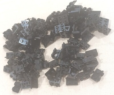 #ad Lego Lot 100X Black Brackets 25x Each 44728 99781 99780 99207 $5.00