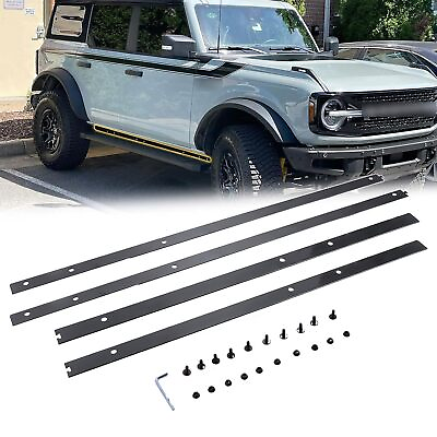 #ad Pinch Weld Cover Fit for Ford Bronco 4 Door 2021 2024 Trail Armor Rocker Panels $99.00