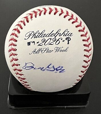 #ad Bill Giles Autographed Baseball 2026 Philadelphia Phillies All Star Week Ball $89.99