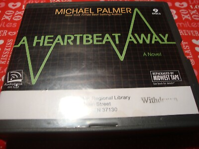 #ad Audiobook quot;A Heartbeat Awayquot; By Michael Palmer Unabridged Novel Ex Lib 9 CDs P4 $13.49