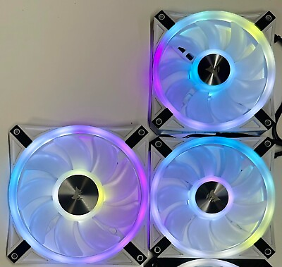 Corsair QL Series 2 QL120 amp; 1 QL140 RGB Fan Kit w Lighting Node Core $29.99