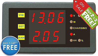 #ad DC 120V 200A Voltage Current Ah Capacity Meter Charge Discharge AGM LEAD LiFePO4 $29.90