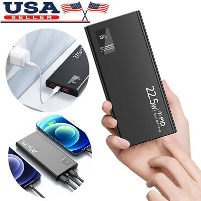 500000mAh Portable Power Bank USB LCD External Battery Charger For Cell Phone $15.99