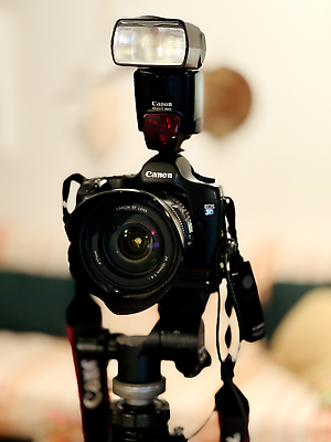#ad Canon EOS 5D Digital SLR Black 1020700078 Lens EF 24 105 Flash 580EX $450.00