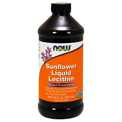 #ad NOW Foods Sunflower Liquid Lecithin 16 fl.oz. $12.99