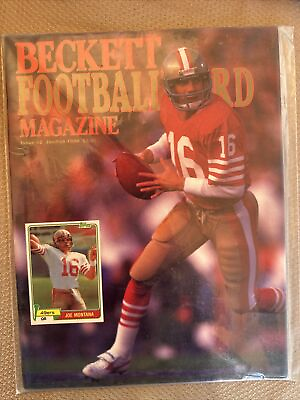 #ad Joe Montana Beckett Football Card Magazine Jan Feb 1990 Issue #2 Eric Dickerson $10.00