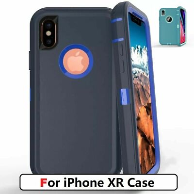#ad For iPhone XR Super Shockproof Protective Rugged Hard Cover Case Blue amp; Green US $6.55
