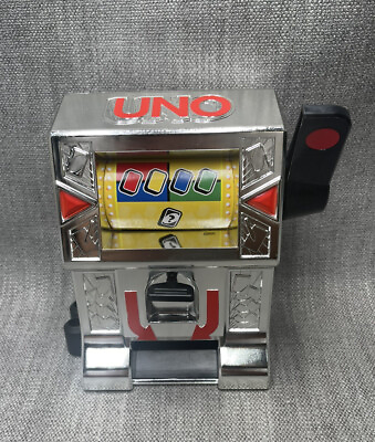#ad UNO Wild Jackpot Chrome Game Slot Machine UNO RARE 2015 Mattel $39.88
