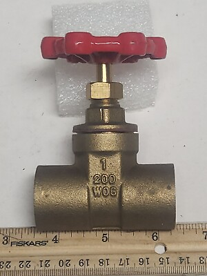 #ad Sweat Brass Gate Valve 1quot; 200 PSI WOG Lead Free Mueller Manual 1 qty $16.77