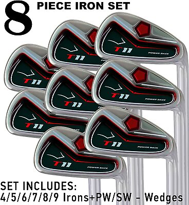 #ad NEW CUSTOM MADE 4quot; T11 GOLF CLUBS BIG TALL EXTRA LONG IRON 4 SW SET TAYLOR FIT $499.98