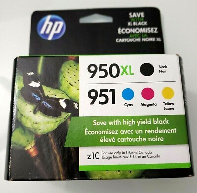#ad 4 pack OEM Genuine HP 950XL Black 951 Tricolor Combo Ink Printer cartridge New $145.38