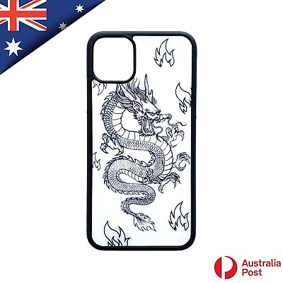 #ad White Black Dragon Case Cover for iPhone 11 Pro Max XS Max XR SE 2020 6 7 8 Plus AU $16.99
