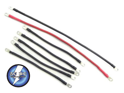 #ad 4 Awg HD Golf Cart Battery Cable 7 pc Set Club Car 83 amp; UP COMPLETE U.S.A MADE $28.94
